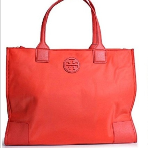 Tory Burch Handbags - Tory Burch Foldable Packable LRG Ella Tote Orange
